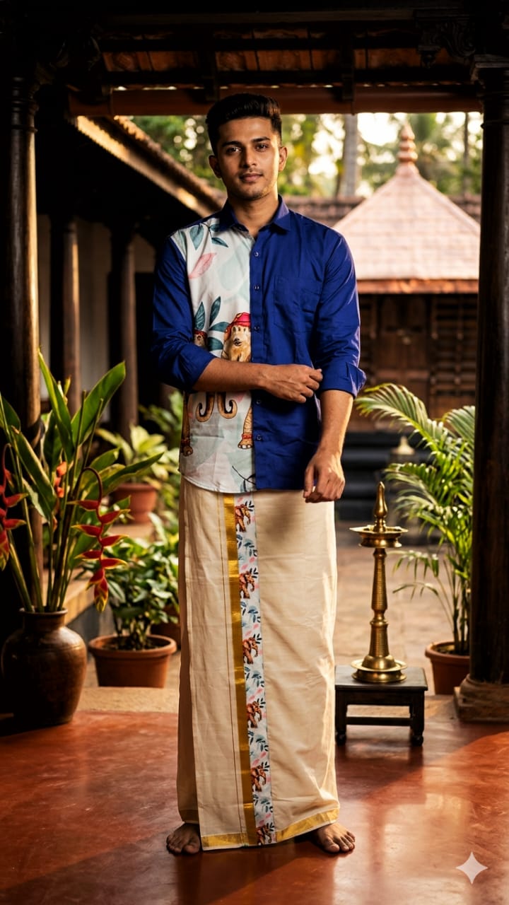 SD ONE SIDE - printed Blue shirt