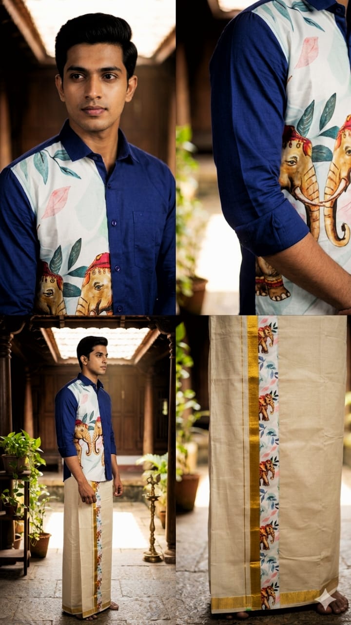 SD ONE SIDE - printed Blue shirt