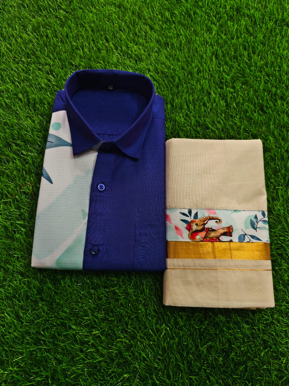 SD ONE SIDE - printed Blue shirt