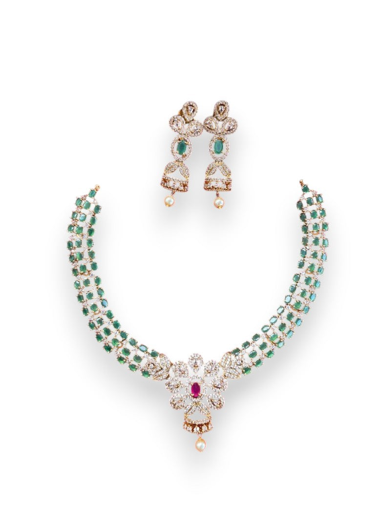 Yamini neck set Green