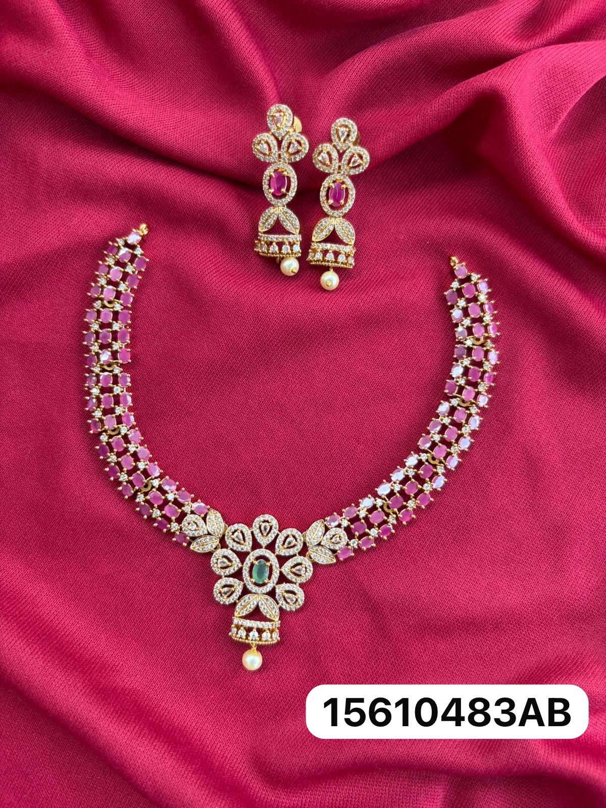 Yamini neck set Pink