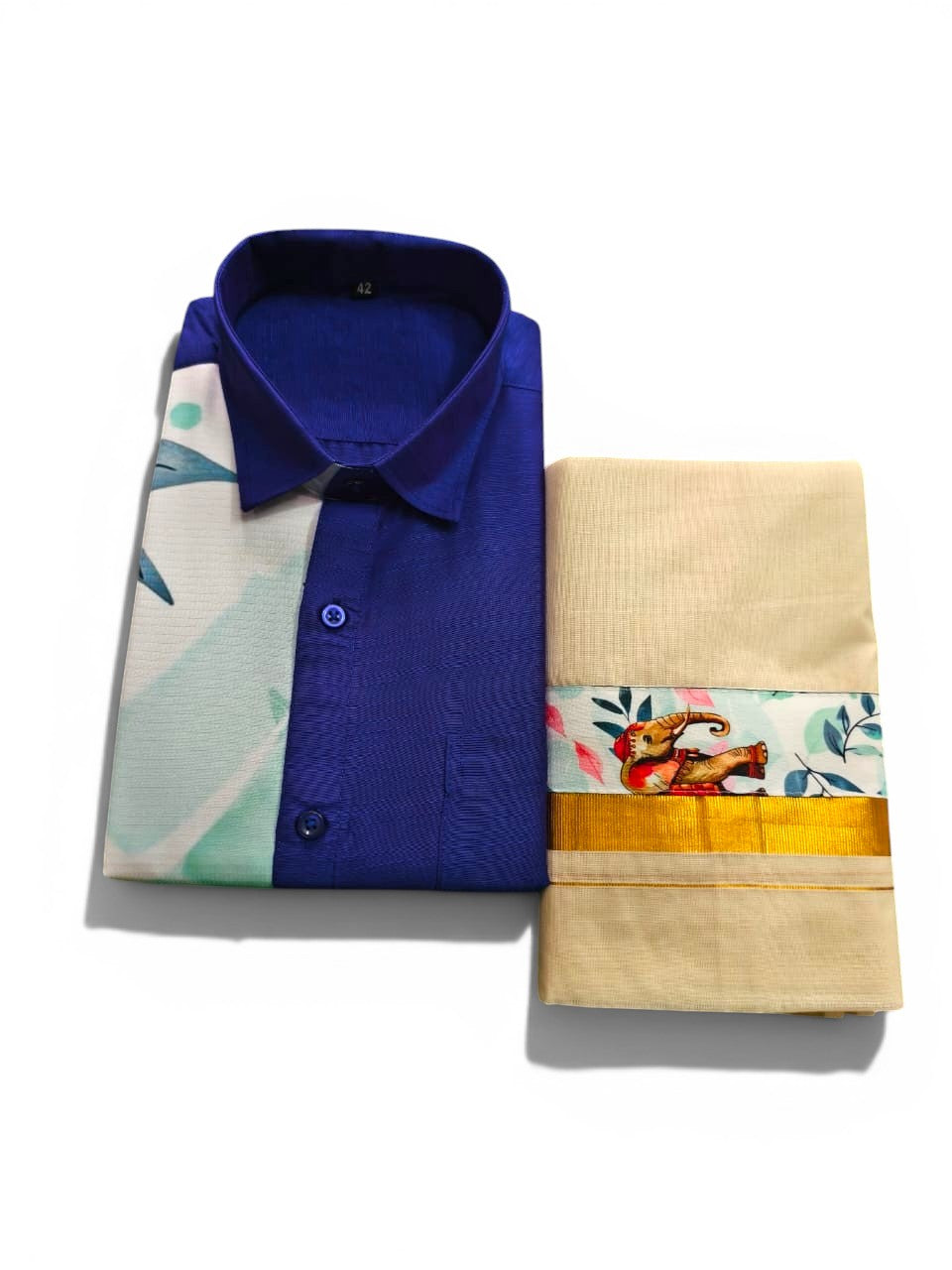 SD ONE SIDE - printed Blue shirt