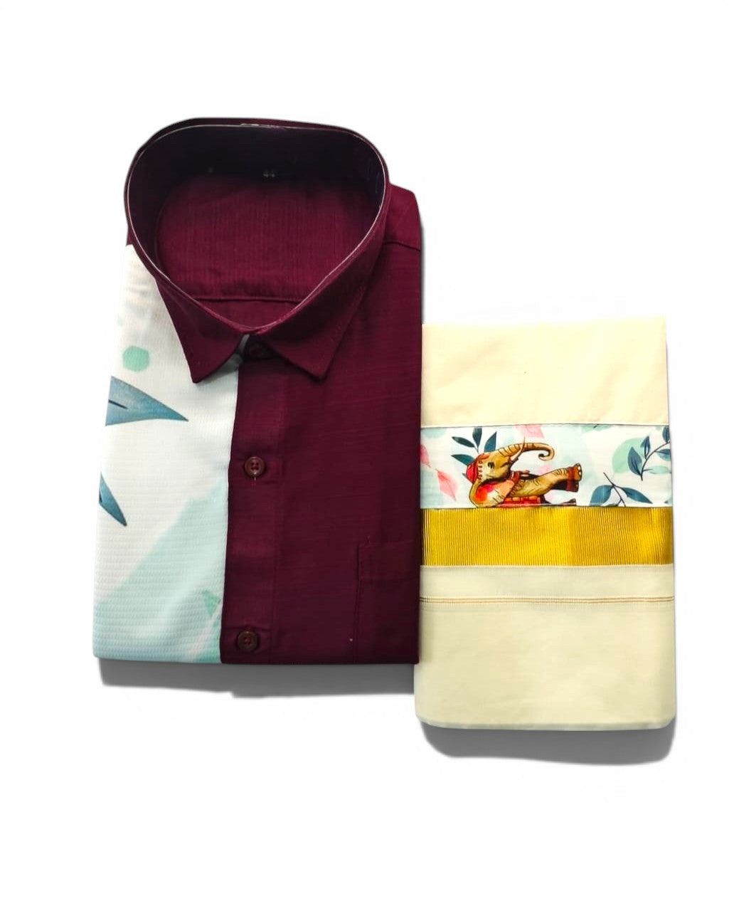 SD ONE SIDE - printed Red shirt