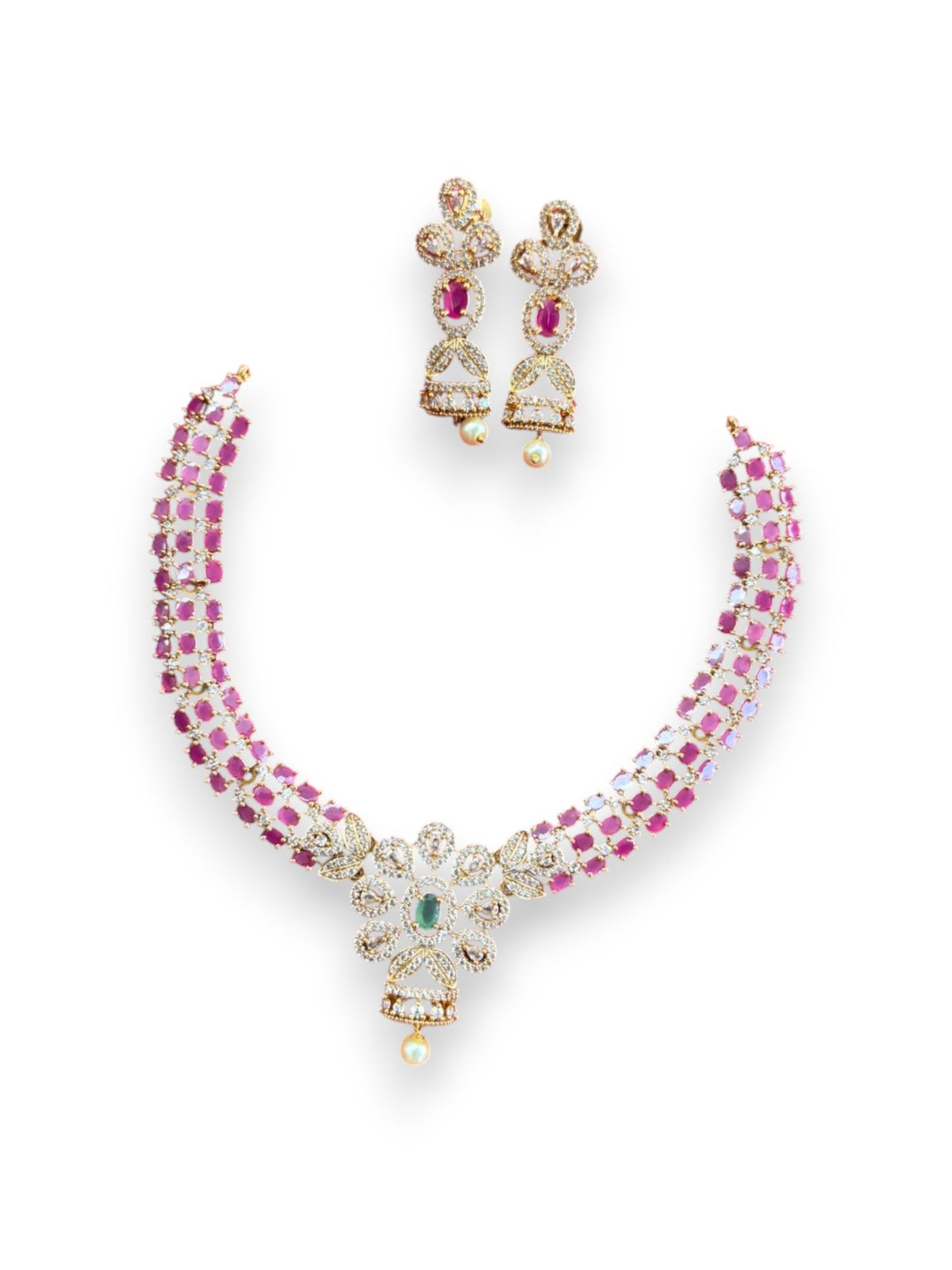 Yamini neck set Pink
