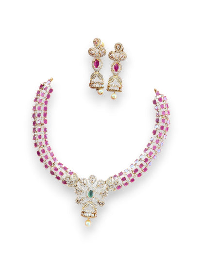 Yamini neck set Pink